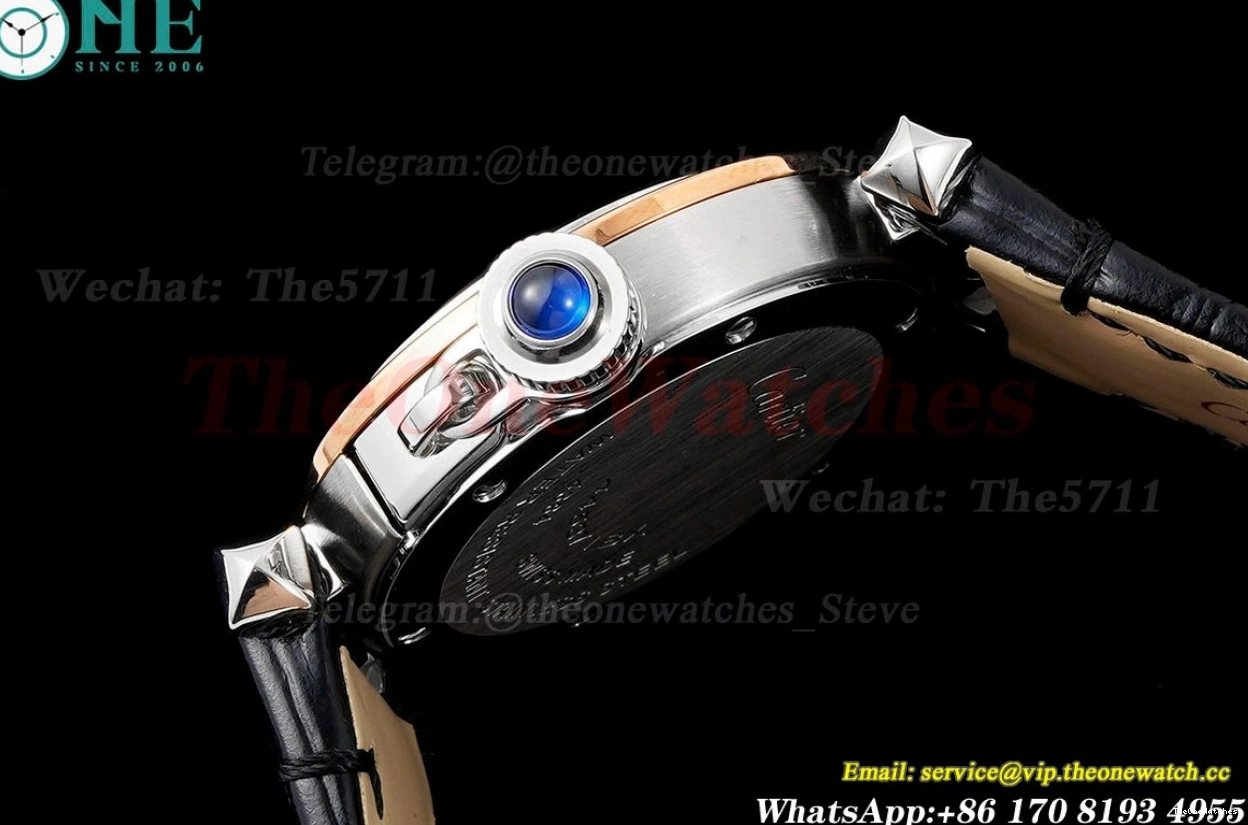 Cartier 30mm AF Dial Ladies Quartz De RG LE White Black Pasha 0303